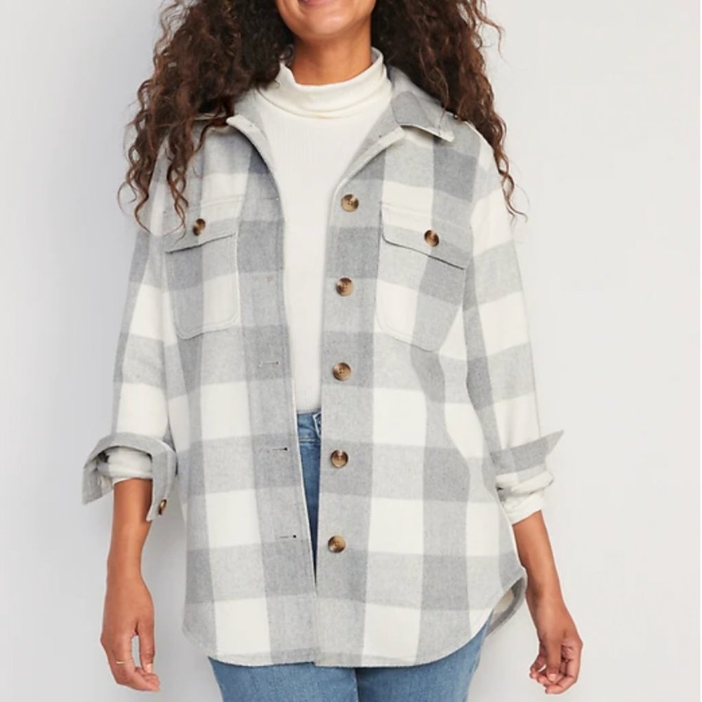 Plaid Flannel Utility Shacket